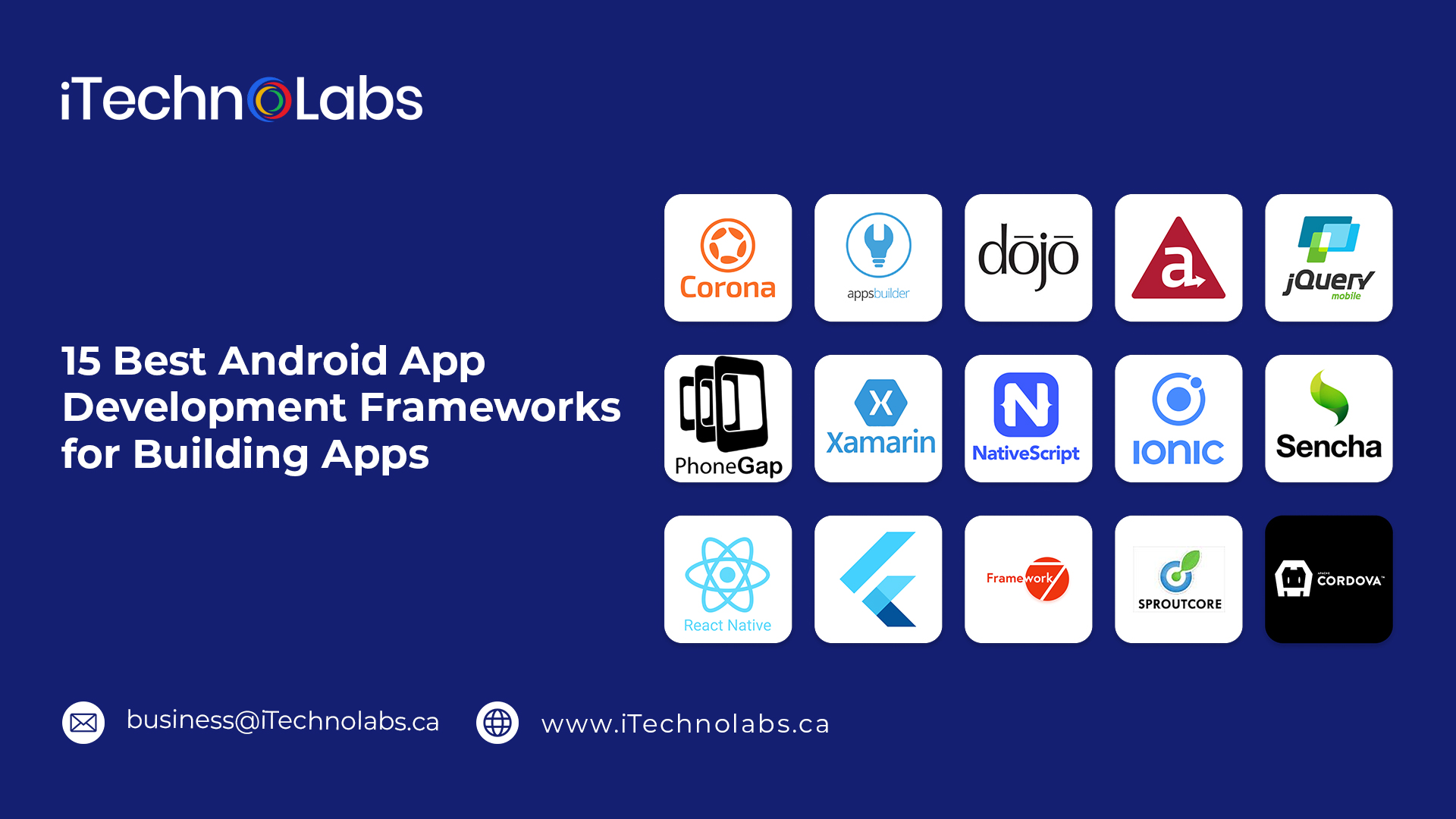 best android app development frameworks for building apps itechnolabs