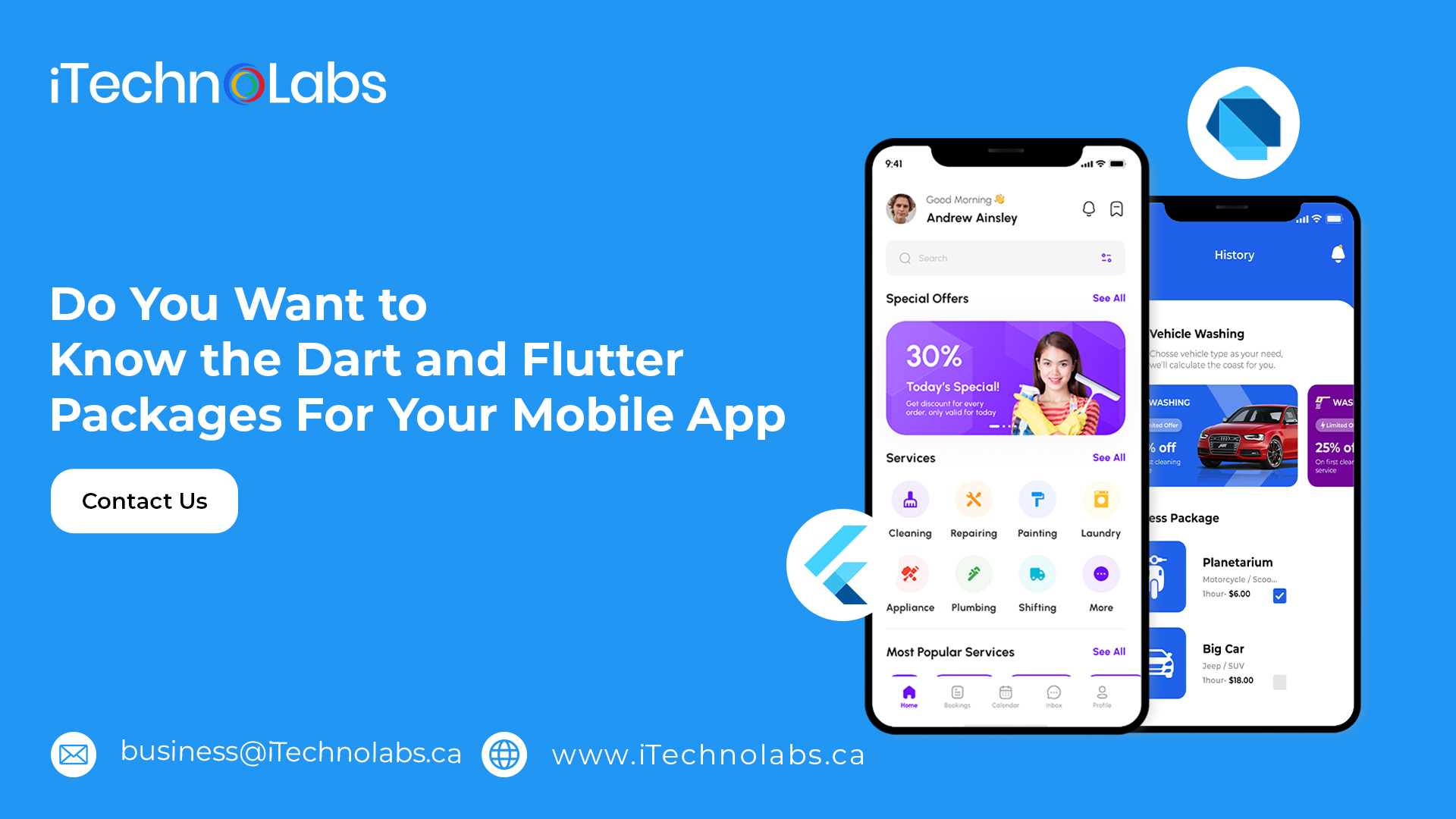 do you want to know the dart and flutter packages for your mobile app itechnolabs