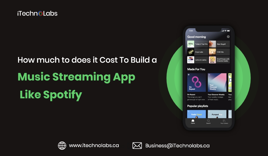 how much to does it cost to build a music streaming app like spotify itechnolabs