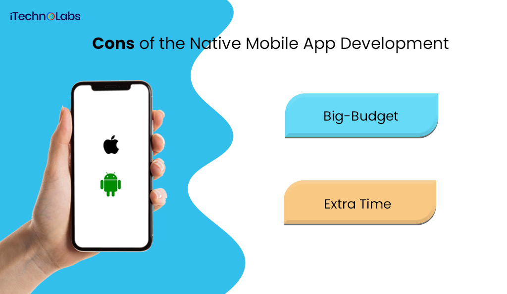 cons of the native mobile app development itechnolabs