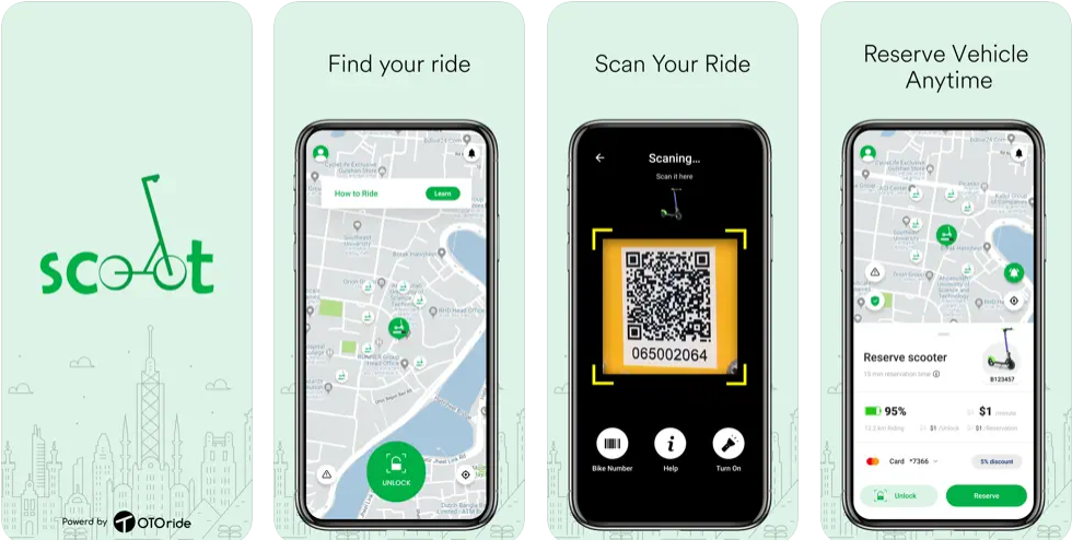 Scoot - electric scooter app