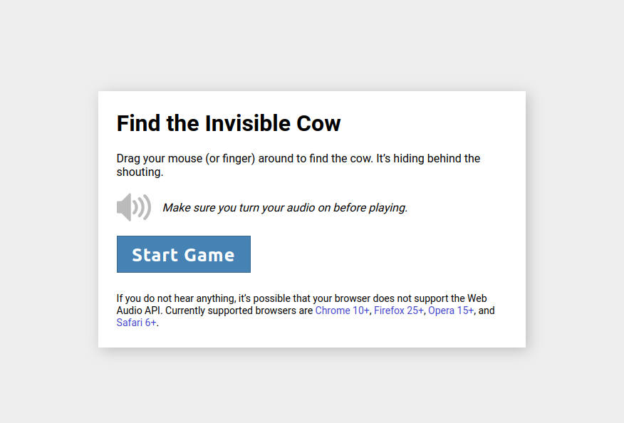 findinvisiblecow