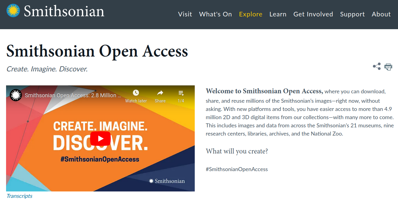 Smithsonian Open Access