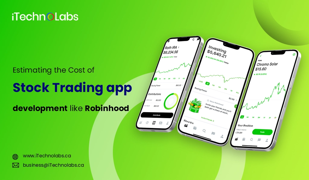 iTechnolabs-Estimating the Cost of Stock Trading app development like Robinhood
