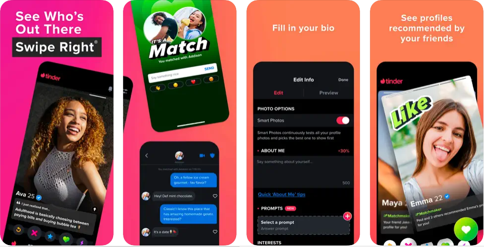 Tinder - apps like yubo