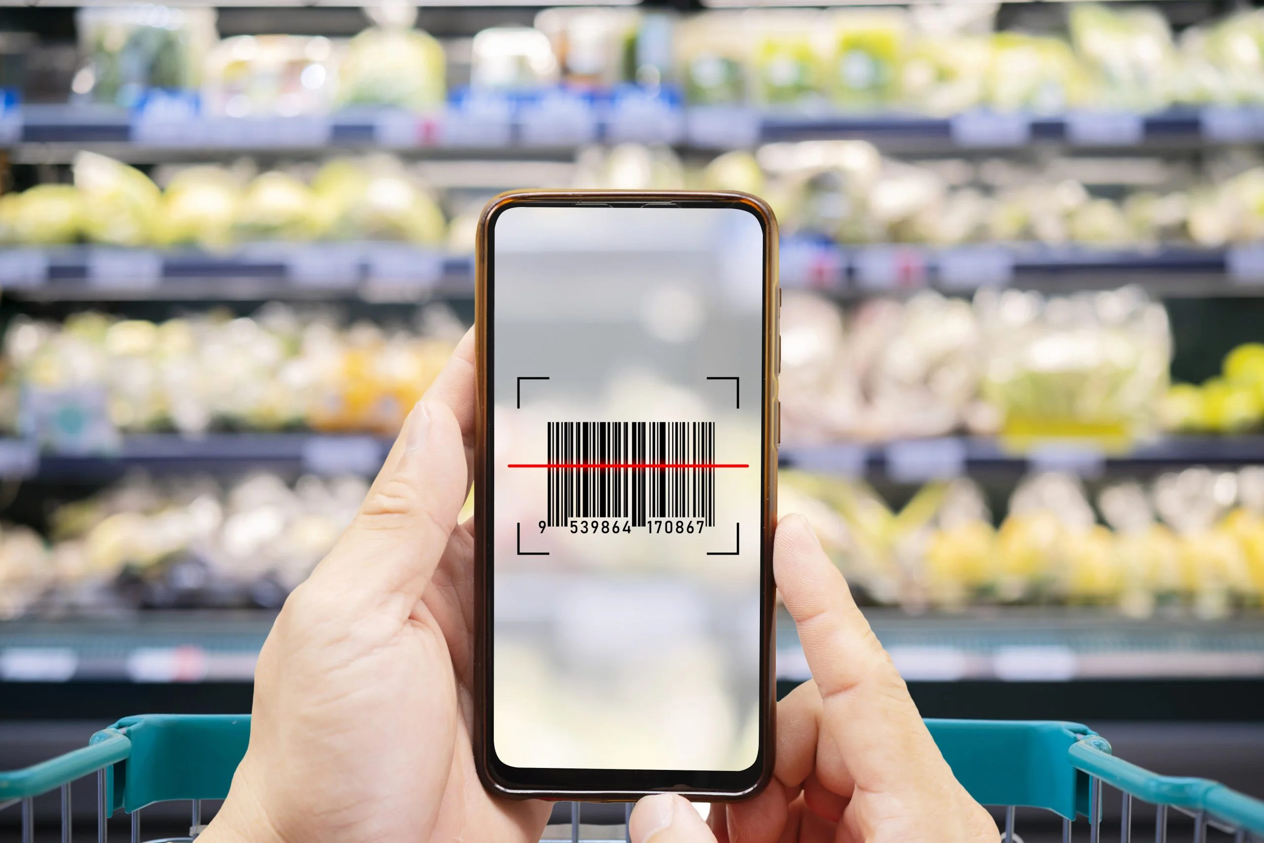 smart retail conceptfemale hands using barcode scan information product supermarket scaled 1