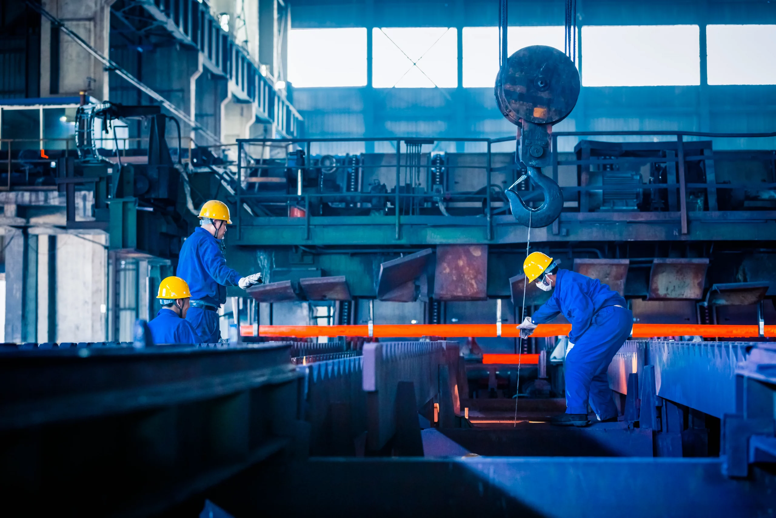 interior view steel factory scaled