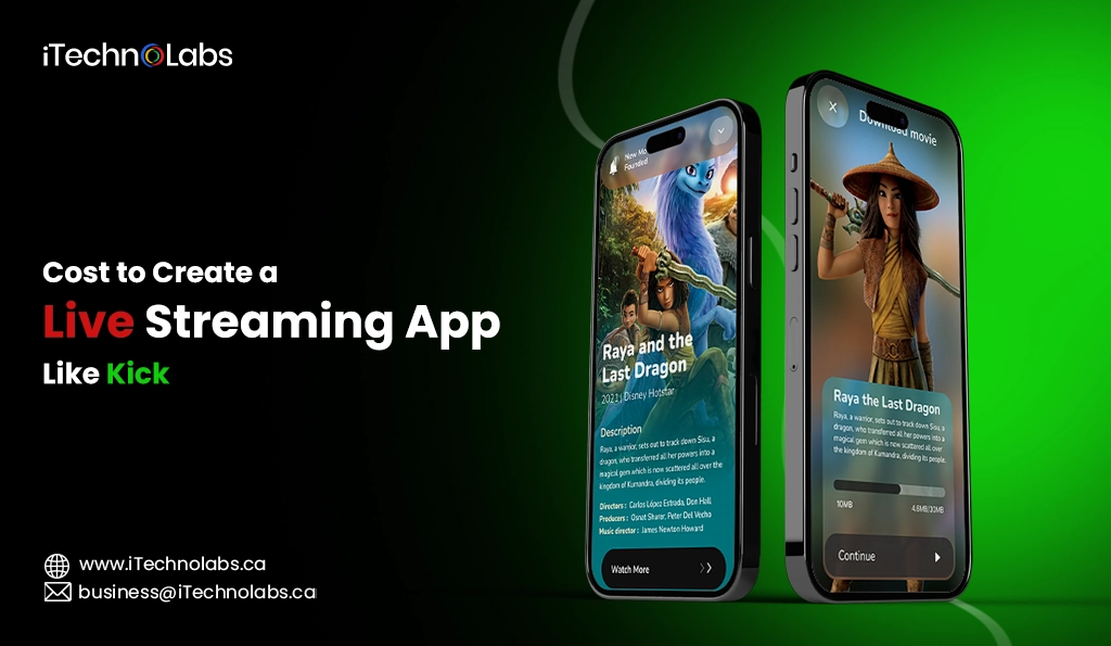 iTechnolabs-Cost to Create a Live Streaming App Like Kick