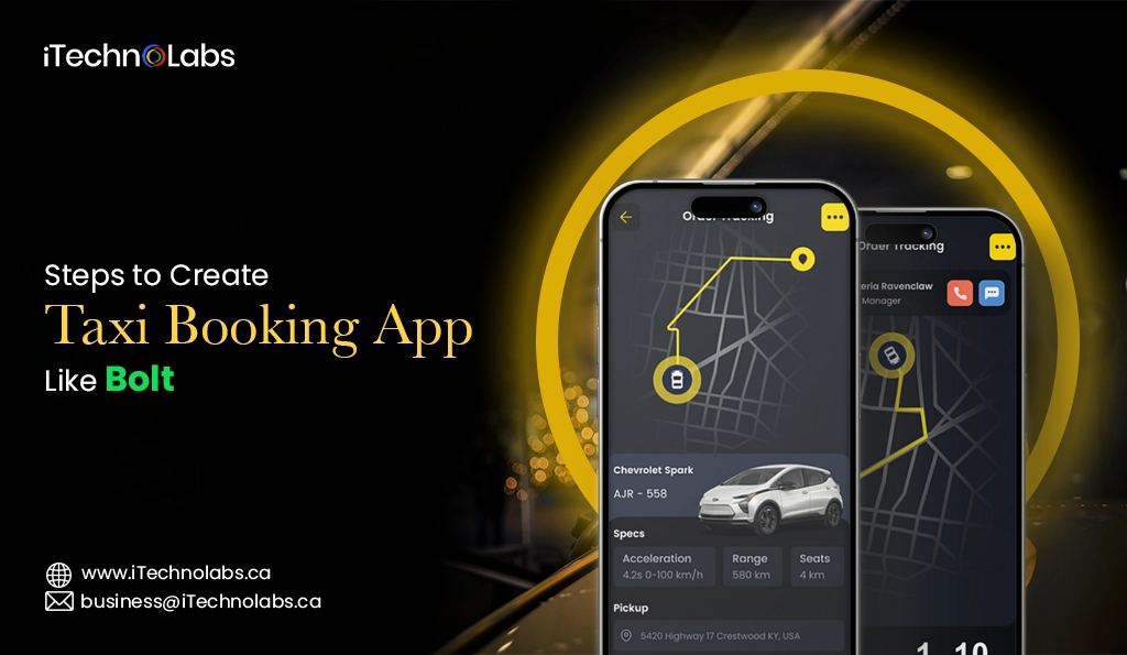 iTechnolabs-Steps to Create Taxi Booking App Like Bolt