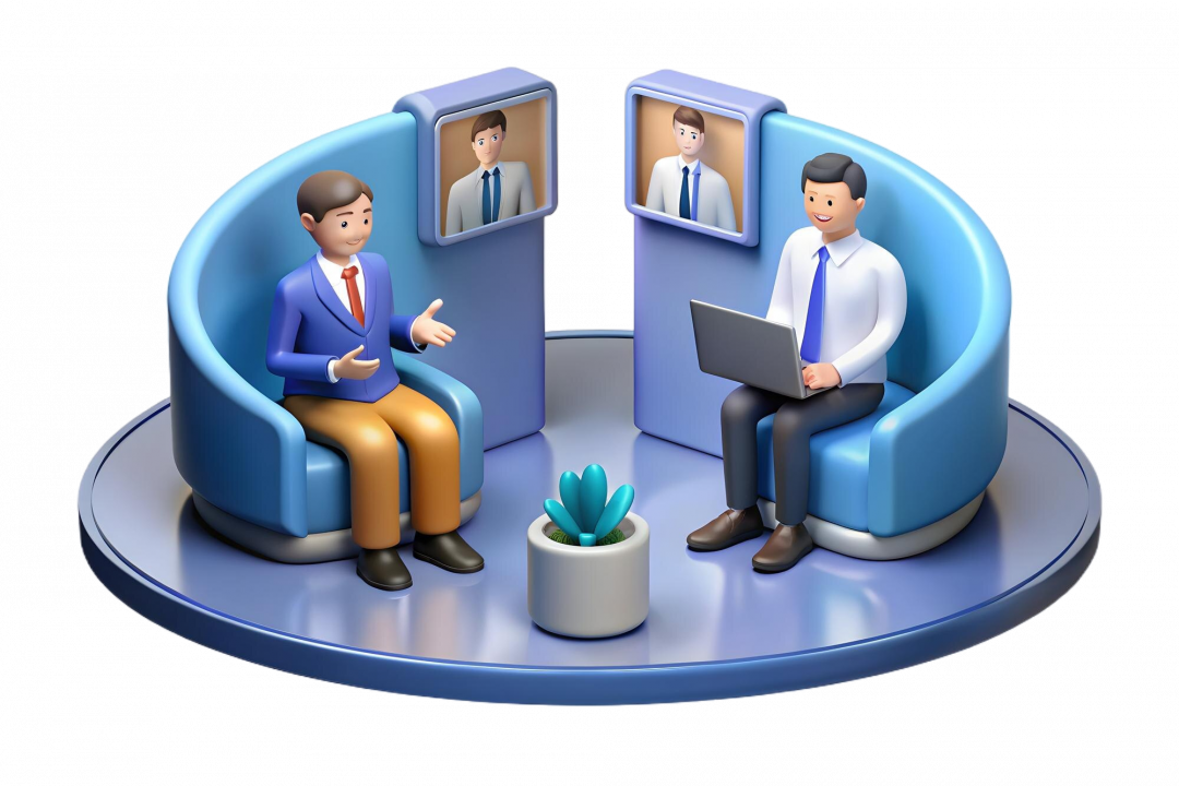 modern hr professional conducting virtual interviews techsavvy recruitment setting emphasizin