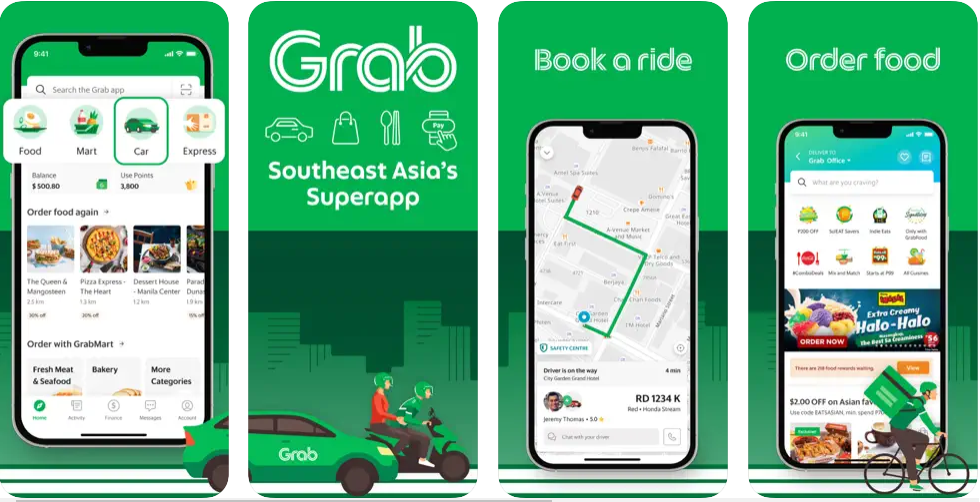 Grab - ride sharing app