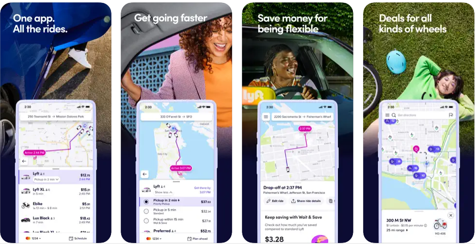 Lyft - cheapest ride share app