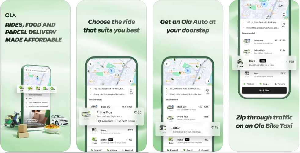 Ola - rideshare app