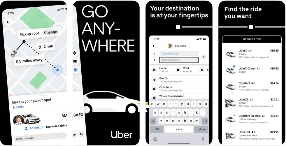 Uber - taxi app